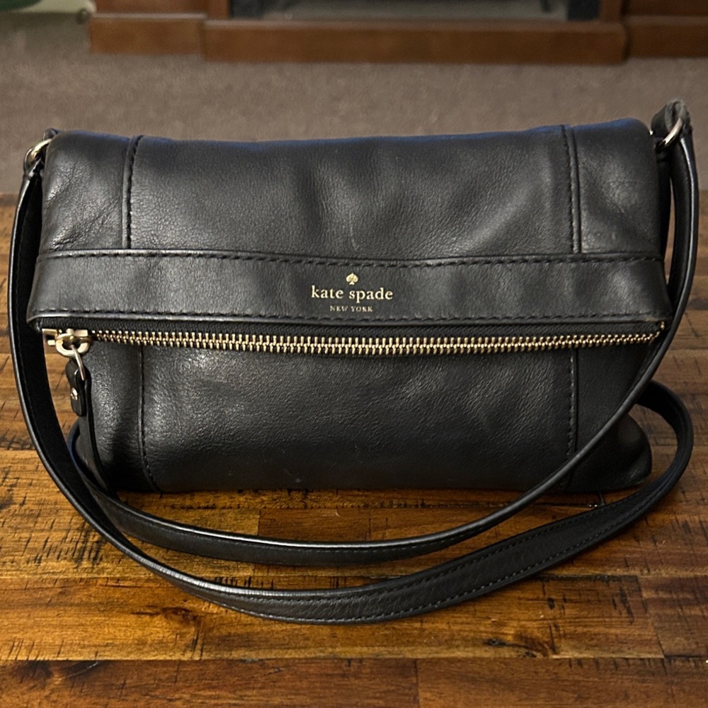 🖤 Kate Spade New York Black Leather Crossbody Bag 🖤